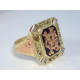 Zlatý pánsky prsteň viacfarebné zlato VP661160V 14 karátov 585/1000 11,60g
