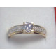 Výrazný dámsky snubný prsteň viacfarebné zlato zirkóny DP56249 585/1000 14 karátov 585/1000 2,49 g