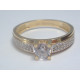 Výrazný dámsky snubný prsteň viacfarebné zlato zirkóny DP56249 585/1000 14 karátov 585/1000 2,49 g