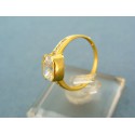 Zlatý prsteň s veľkým zirkónom v žltom zlate VP53229Z