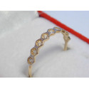 Zlatý dámsky prsteň žltobiele zlato kamienky VP55081V 14 karátov 585/1000 0,81 g