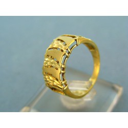 Zlatý dámsky prsteň žlté zlato moderný VP53420Z