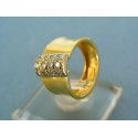 Zlatý prsteň so zirkónikmi žlté zlato VP49384Z