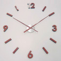 Dizajnové nástenné nalepovacie hodiny imitácia dreva JVD HW53.6