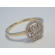 Zlatý dámsky prsteň malé brilianty viacfarebné zlato VP51143 585/1000 1,43 g
