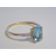 Prenikavý dámsky zlatý prsteň Topaz,Brilianty viacfarebné zlato VP55165V 14 karátov 585/1000 1,65 g