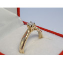 Dámsky zlatý snubný prsteň s diamantom žltobiele zlato VP55291V 14 karátov 585/1000 2,91 g