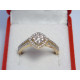 Zlatý dámsky prsteň žlté zlato kamienky briliantu VP57291Z 14 karátov 585/1000 2,91 g