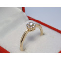 Dámsky zlatý diamantový prsteň viacfarebné zlato VP56184V 14 karátov 585/1000 1,84 g