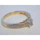 Zlatý dámsky briliantový prsteň žltobiele zlato VP52209V 14 karátov 585/1000 2,09 g