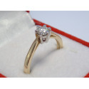 Dámsky snubný prsteň viacfarebné zlato diamant v korunke VP56269V 14 karátov 585/1000 2,69 g