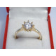 Dámsky snubný zlatý prsteň zirkón v korunke VP56262Z 14 karátov 585/1000 2,62 g