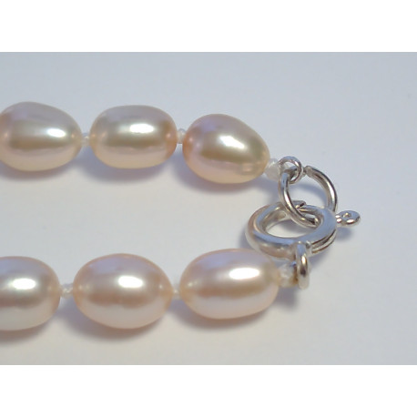 Strieborný dámsky náhrdelník ródium ružové perly VRS492413 925/1000 24,13 g