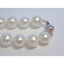 Dámsky strieborný perlový  náhrdelník biele perly VRS5155641 56,41 g