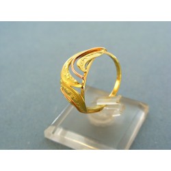 Zlatý prsteň dvoj-farebné zlato vzory VP58276V