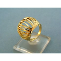 Zlatý prsteň veľký netradičného tvaru žlté zlato VP55358Z