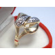 Zlatý dámsky výrazný prsteň viacfarebné zlato vzor VP59312V 14 karátov 585/1000 3,12 g