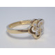 Dámsky zlatý prsteň kvietoček žltobiele zlato VP53199V 14 karátov 585/1000 1,99 g