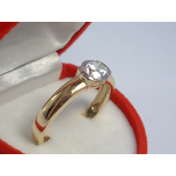 Jednoduchý dámsky zlatý prsteň s očkom VP61392Z žlté zlato 14 karátov 585/1000 1,39 g