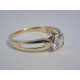 Zaujímavý dámsky snubný prsteň žlté zlato zirkón VP60315Z 14 karátov 585/1000 3,15g