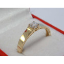 Zlatý dámsky prsteň zo žltého zlata, zirkóny DP60237Z 14 karátov 585/1000 2,37g