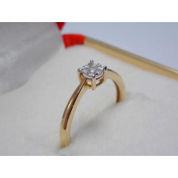 Diamantový dámsky prsteň žlté zlato VP51149Z 585/1000 14 karátov 1,49 g
