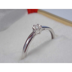 Diamantový dámsky prsteň biele zlato VP50122B 585/1000 14 karátov 1,22 g