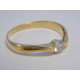 Dámsky zlatý prsteň s diamantom, žlté zlato VP56178Z 14 karátov 585/1000 1,78g