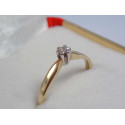 Zlatý diamantový prsteň z viacfarebného zlata VP55185V 14 karátov 585/1000 1,85g