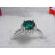 Dámsky strieborný prsteň s farebným zirkónom,ródium VPS54328 925/1000 3,28g
