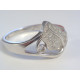 Zaujímavý dámsky strieborný prsteň s kamienkami ródium VPS55288 925/1000 2,88 g
