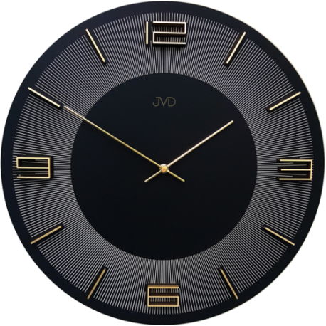 Drevené nástenné hodiny tmavé JVD HC33.2