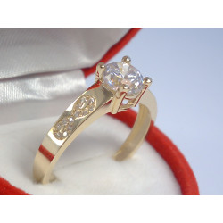 Zlatý dámsky prsteň zirkón v korunke Nekonečno VP62285Z žlté  zlato 14 karátov 585/1000 2,85 g