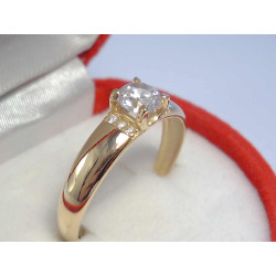 Dámsky zlatý prsteň so zirkónom, žlté zlato VP54147Z 14 karátov 585/1000 1,47g