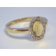 Dámsky zlatý prsteň zaujímavý kameň zirkóniky VP58228Z žlté zlato 14 karátov 585/1000 2,28 g