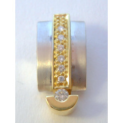 Zlatý dámsky prívesok viacfarebné zlato diamanty VI275V 14 karátov 585/1000 2,75 g