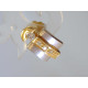 Zlaté dámske napichovacie naušnice diamanty viacfarebné zlato VA402V 14 karátov 585/1000 4,02 g