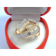 Zaujímavý dámsky výrazný prsteň žltobiele zlato zirkóny VP55344V 14 karátov 585/1000 3,44 g