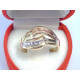 Viacfarebný dámsky zlatý prsteň vzorovaný VP59236V 14 karátov 585/1000 2,36 g