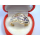 Vzorovaný dámsky prsteň viacfarebné zlato VP62237V 14 karátov 585/1000 2,37 g