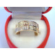 Zlatý dámsky prsteň žlté zlato kamienky VP52269Z 14 karátov 585/1000 2,69 g
