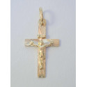 Zlatý prívesok krížik s Ježišom žlté zlato VI071Z 14 karátov 585/1000 0,71 g