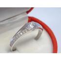 Zlatý dámsky snubný prsteň biele zlato zirkóny VP59177B 14 karátov 585/1000 1,77 g