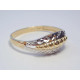 Kombinovaný dámsky zlatý prsteň zaujímavý vzhľad VP64160V  14 karátov 585/1000 1,60 g