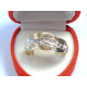 Zlatý dámsky prsteň viacfarebné zlato vzorovaný VP67227V 14 karátov 585/1000 2,27 g