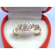 Dámsky zlatý prsteň vzorovaný viacfarebné zlato VP60179V 14 karátov 585/1000 1,79 g