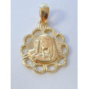 Zlatý prívesok Medajlón svätý obrázok VI119Z žlté zlato 14 karátov 585/1000 1,19 g