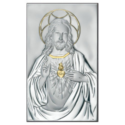 Strieborný obraz Ježiš pozlátený D-1704/33D