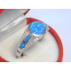 Dámsky strieborný prsteň modrý opál zirkóniky ródium VPS62454 925/1000 4,54 g