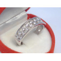 Ródiovaný dámsky strieborný prsteň s kamienkami VPS60360 925/1000 3,60 g